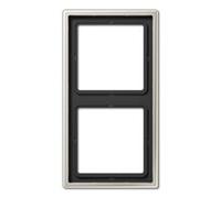 Jung 2 scomparti telaio di copertura coperchio acciaio es2982