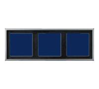 Jung 3 scomparti telaio di copertura coperchio acciaio es2983