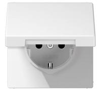 Jung Frutto Presa con coperchio ribaltabile Bianco LS1520KIKLWW 1 pz.