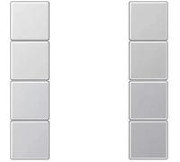 Jung KNX Set di tasti AL2504TSA - 4 posizioni, a scatto, opaco, alluminio, IP...