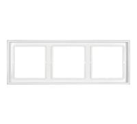 Jung LS 983 WW 3 scomparti Telaio di copertura LS 990 Bianco alpino 1 pz.