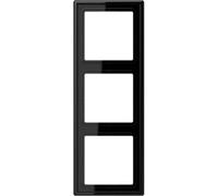 Jung LS983SW 3 scomparti Telaio di copertura Coperchio Nero 1 pz.