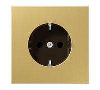 Jung Schuko - Presa 16 A 250 V, serie LS dark, 1 pezzo, Oro, ME 1520 C, 250V