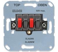 Inserto uscita altoparlante Jung SLA2AN da incasso, plastica, antracite, IP20