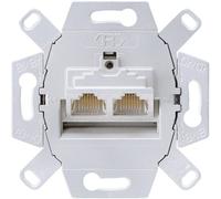JUNG UAE8-8UPOK6 UAE 8-8 UPOK6 - 2 x RJ-45 - 6a - Gray - 1 pc(s)