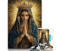 Jungfrau Maria 1000-teiliges Puzzle für Erwachsene und Jugendliche, Familienspiel zum Stressabbau, schwierige Herausforderung, Künstlersammlung, bildende Kunst, 38x26cm