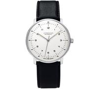 Junghans Max Bill Automatic 027/3500.02 Men's Watch - Stainless Steel Case, Black Leather Strap