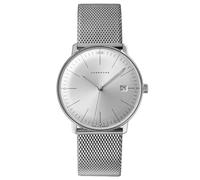 Junghans Max Bill Quartz 041/4463.46 Men's Watch - 38mm Silver Dial, Stainless Steel Mesh Bracelet