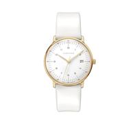 JUNGHANS Orologio da donna Max Bill con vetro zaffiro colore bianco/oro 47/7451.02