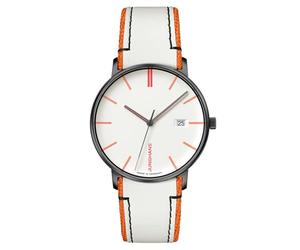 JUNGHANS Orologio da polso unisex Form Quartz Bianco/Arancione 41/4480.00