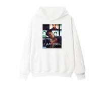 Jungkook I Am Still Album Felpa con Cappuccio A-rmy 2024 Supporto Merch Stampato Felpa in Cotone Magliette for i Fan(B White,S)