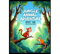 Jungle Animal Adventure Spot the Difference Puzzle Vol 1