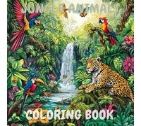 Jungle Animal Coloring Book: 25 Fun Illustrations of Jungle Animal