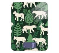 Jungle Animal Fox Green White Soap Making Food Scale Small 5kg/5g Bilancia Pesa Grammi con 4 unità per cuocere spezie perdita di peso (batterie non incluse)