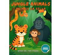 Jungle Animals / Animais da Selva: Bilingual Early Learning Activity Book for Kids Ages 3-10