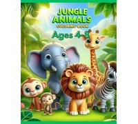 Jungle animals colring book: Fun Easy Big Pictures to Color - Ages 4 to 8
