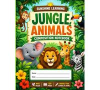 Jungle Animals Composition Notebook: Wide Ruled School Notebook for Kids | 120 Pages for Writing, Notes, and Schoolwork