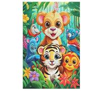 Jungle Animals Jigsaw Puzzle 1000 Pezzi Per Adulti Gioco Jigsaw Toys Adolescenti Puzzles Gifts Decorazione Murale 78×53cm