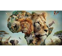 jungle-animals Jigsaw Puzzle Impossible 1000 Pezzi Decorazione per la casa. Giochi di Rilassamento e Intelletto per Adulti e Bambini da 12 Anni 38x52cm/1000pcs