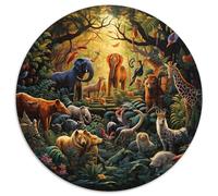 Jungle Animals Jigsaw Puzzle Impossible 1000 Pezzi Decorazione Per La Casa. Rilassamento E Intelligence Per Adulti E Ragazzi Da 14 Anni 1000pcs (67.5x67.5cm)