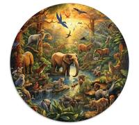 Jungle Animals Jigsaw Puzzle Impossible 1000 Pezzi Decorazione Per La Casa. Rilassamento E Intelligence Per Adulti E Ragazzi Da 14 Anni 1000pcs (67.5x67.5cm)