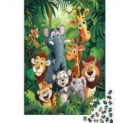 Jungle Animals Puzzle 1000 Pezzi Per Collezionisti, Mindfulness Attiva, Progetto Condiviso, Elemento Stilistico 1000pcs (75x50cm)