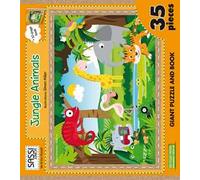 Jungle animals. Puzzle gigante. Ediz. illustrata. Con libro