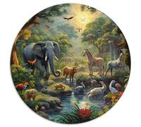 Jungle Animals Puzzle Giochi Educativo 1000 Pezzi Classici Wild Animal Puzzle Decorazione Perfetta Classici Giochi Per Adulti E Bambini Da 12 Anni 1000pcs (67.5x67.5cm)