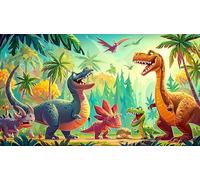 jungle-animals Puzzle impossibili 1000 Pezzi Decorazione per la casa. Giochi di Rilassamento e Intelletto per Adulti e Bambini da 12 Anni 38x26cm/1000pcs