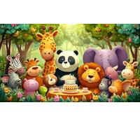 jungle-animals Puzzle impossibili 1000 Pezzi Decorazione per la casa. Rilassamento e Intelletto per adulti e ragazzi da 14 anni 38x52cm/1000pcs