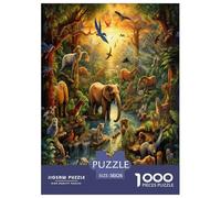 Jungle Animals Puzzle Impossibili 1000 Pezzi Decorazione Per La Casa. Rilassamento E Intelligence Per Adulti E Bambini Da 12 Anni 38x26cm/1000pcs