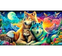 jungle-animals Puzzle impossibili 1000Pcs Decorazione per la casa. Rilassamento e Intelletto per adulti e ragazzi da 14 anni 75x50cm/1000pcs