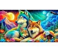 jungle-animals Puzzle impossibili 1000Pcs Decorazione per la casa. Rilassamento e Intelletto per adulti e ragazzi da 14 anni 38x52cm/1000pcs