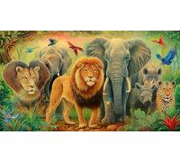 jungle-animals Puzzle Impossible 1000Pcs Decorazione per la casa. Giochi di Rilassamento e Intelletto per Adulti e Bambini da 12 Anni 38x52cm/1000pcs
