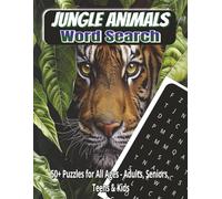 Jungle Animals Word Search Puzzle Book: Word Search with Easy to Read Print about Jungle Animals, Amazon and more / 8.5x11 inches, 166 pages / Color ... for Vacations, Holidays and Free Times