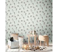 Jungle Cameretta Bimbi Parati Con Koalas E Eucalipto - Grazioso Design
