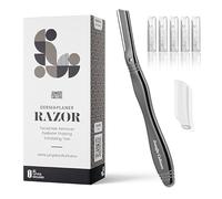 Jungle Culture Dermaplane - Rasoio per modellare le sopracciglia, esfoliazione di precisione e depilazione per una pelle radiosa e liscia - Kit per dermaplaning con 5 lame sostituibili - Rasoio viso a