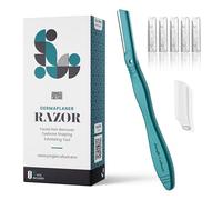 Jungle Culture Dermaplane - Rasoio per modellare le sopracciglia, esfoliazione di precisione e depilazione per una pelle radiosa e liscia, kit per dermaplaning con 5 lame sostituibili, rasoi facciali