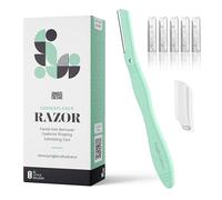 Jungle Culture Dermaplane - Rasoio per modellare le sopracciglia, esfoliazione di precisione e depilazione per una pelle radiosa e liscia - Kit per dermaplaning con 5 lame sostituibili - Rasoi
