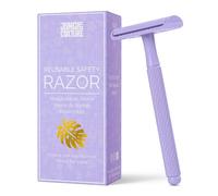 Jungle Culture Rasoio di Sicurezza per Donne - Rasoio Riutilizzabile in Metallo - Inc 10 Lamette da Barba - Donna Rasoio Manuale - Safety Razor Tradizionale Corpo Viso - Lilla, 1.0 unità