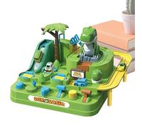 Jungle Dinosaur Adventure - Gioco Di Puzzle Di Natale 23,4x23,4x14,5 Cm per | Giocattolo Di Pista 'automobile Scorrevole, Regalo di compleanno per la scuola materna | Puzzle Dinosauro - Giocattolo
