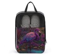 Jungle Flamingo Bird Shoe Bag per viaggi uso quotidiano Anti-polvere Storage Carrier Golf Shoe Pouch