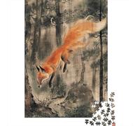 Jungle Fox Puzzle Da 1000 Pezzi Per Adulti Puzzle Da 1000 Pezzi Giochi Educativi Decorazione Della Casa Puzzle I Migliori Regali Per Uomini E Donne 1000pcs (75x50cm)