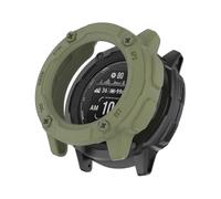 (Jungle Green) Anti-Fall TPU Hollow Cover for Garmin Instinct 2X - Quick Release Sports Watch Case (Orange)