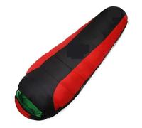 Jungle King Imbottitura Ispessita Quattro Fori Sacchi a Pelo in Cotone Adatto for l'Inverno Spessore Termico Campeggio Viaggio(Red 1150g)