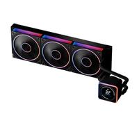 Jungle Leopard DIGITAL Water Cooling CPU Liquid Cooler,600-2000RPM Daisy Chain ARGB PWM Fans,For INTEL LGA115X/1200/17XX,For AMD AM4 AM5 (360BK)