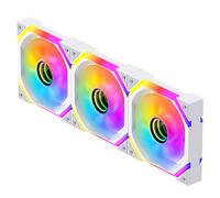 Jungle Leopard GALAXY-SE Infinity Mirror RGB PC Fan 120MM,1600±10% RPM,32 ARGB LEDs,5V3PIN ARGB and 12V4PIN PWM Fan (WH Reverse, 3)