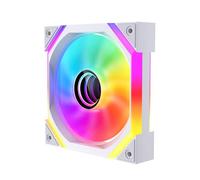 Jungle Leopard GALAXY-SE Infinity Mirror RGB PC Fan 120MM,1600±10% RPM,32 ARGB LEDs,5V3PIN ARGB and 12V4PIN PWM Fan (WH Reverse, 1)