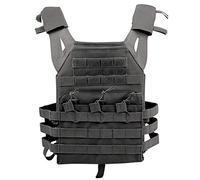 Jungle Leopard Gilet tattico JPC Molle Plate Carrier Vest Airsoft Paintball CS Game Hunting(TV001-Black)