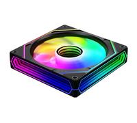 Jungle Leopard Prism 6PRO ARGB PWM Computer PC Fan 120mm,Three Infinite Mirrors on The Side (Black, Forward)